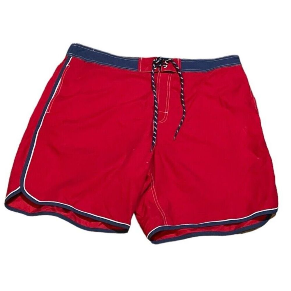 Ralph Lauren Swim Trunks New XXL 2XL Mens Red Drawstring Mesh Lined Shorts Chaps